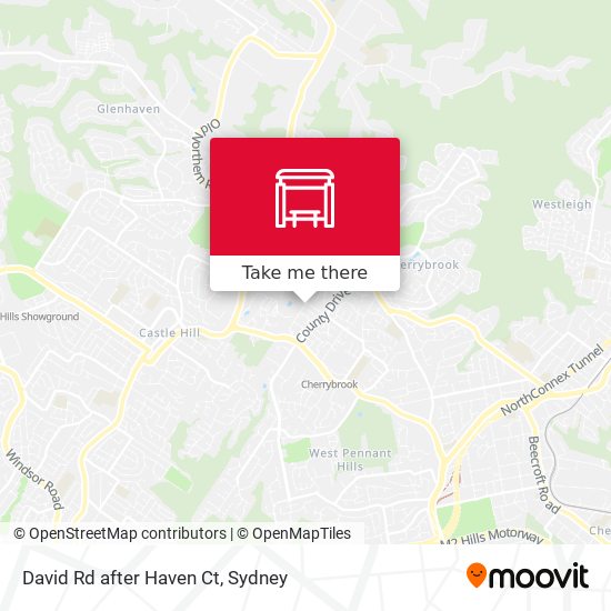 David Rd after Haven Ct map
