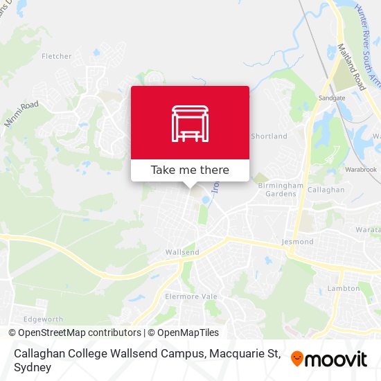 Callaghan College Wallsend Campus, Macquarie St map