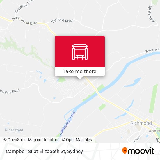 Campbell St at Elizabeth St map
