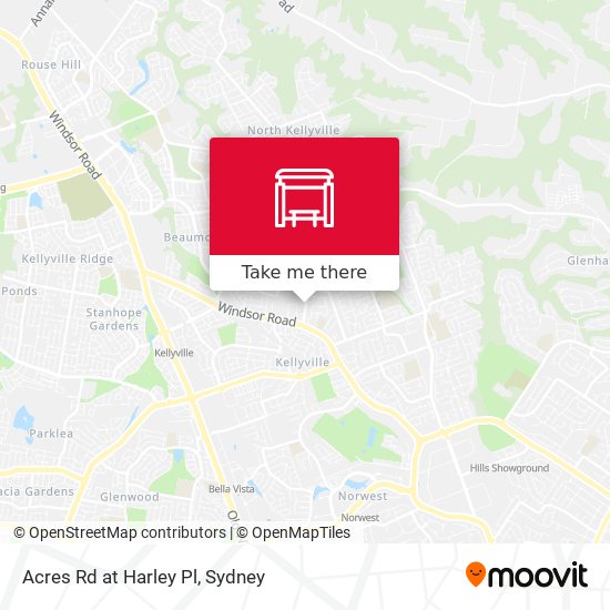 Acres Rd at Harley Pl map