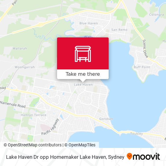 Lake Haven Dr opp Homemaker Lake Haven map