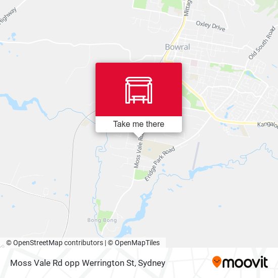 Moss Vale Rd opp Werrington St map