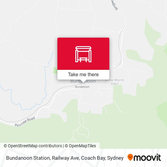 Mapa Bundanoon Station, Railway Ave, Coach Bay