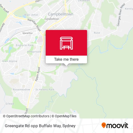 Greengate Rd opp Buffalo Way map