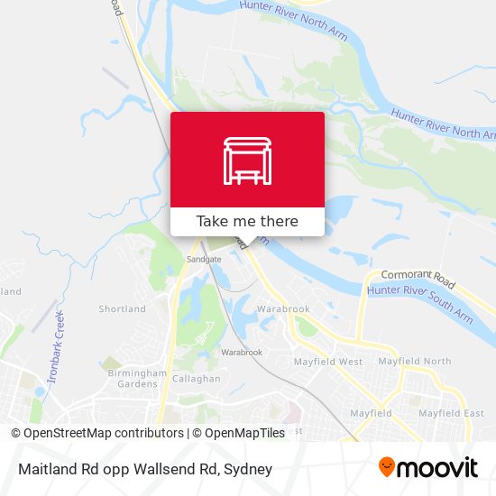 Maitland Rd opp Wallsend Rd map