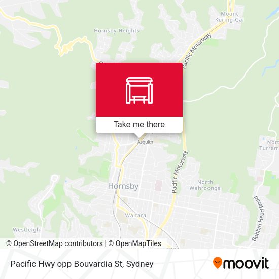 Pacific Hwy opp Bouvardia St map