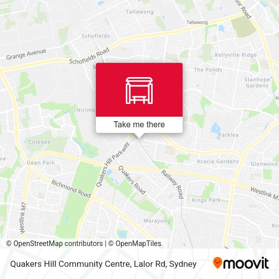 Quakers Hill Community Centre, Lalor Rd map