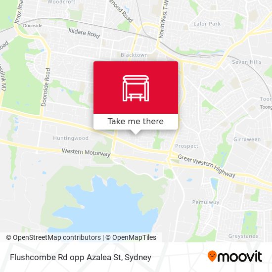 Flushcombe Rd opp Azalea St map