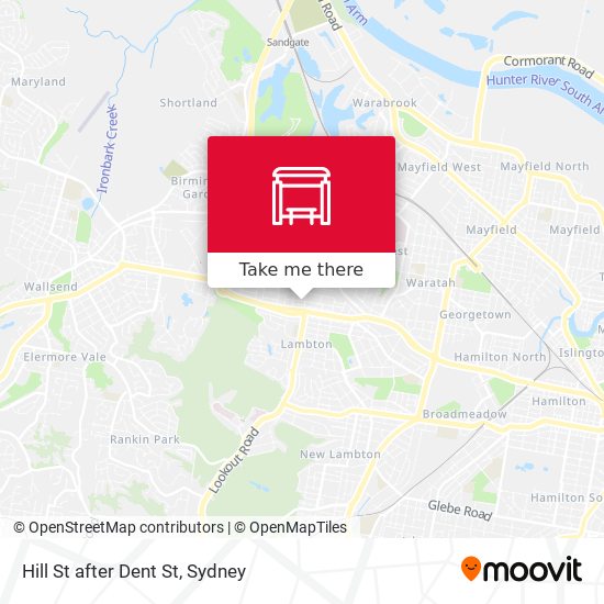 Hill St after Dent St map