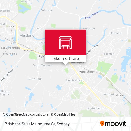 Brisbane St at Melbourne St map