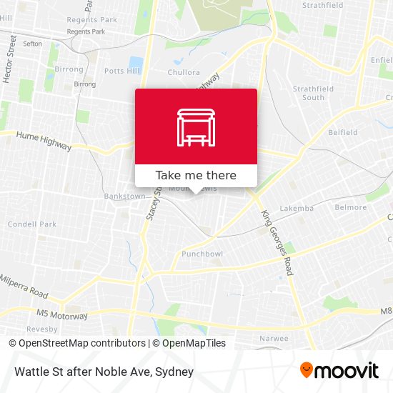 Wattle St after Noble Ave map