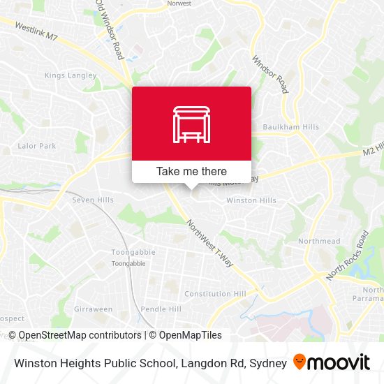Winston Heights Public School, Langdon Rd map