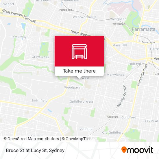 Bruce St at Lucy St map