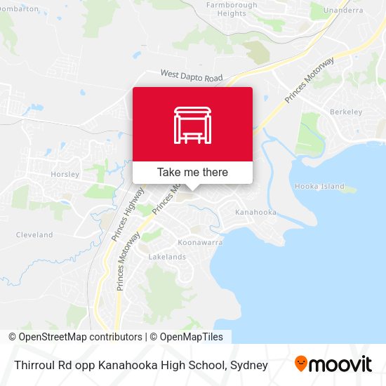 Thirroul Rd opp Kanahooka High School map