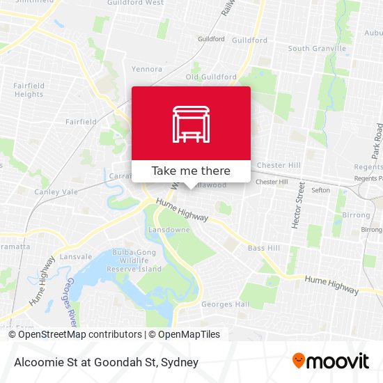 Alcoomie St at Goondah St map