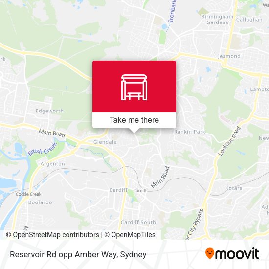 Reservoir Rd opp Amber Way map
