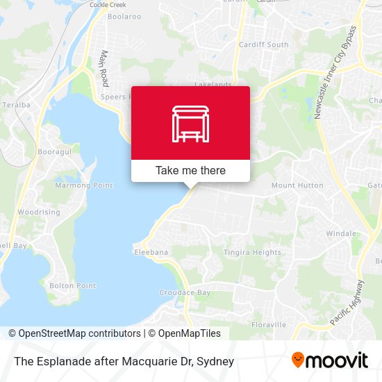 The Esplanade after Macquarie Dr map