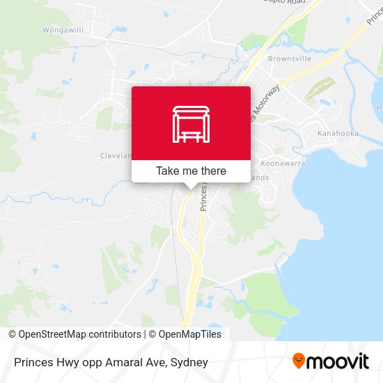 Princes Hwy opp Amaral Ave map