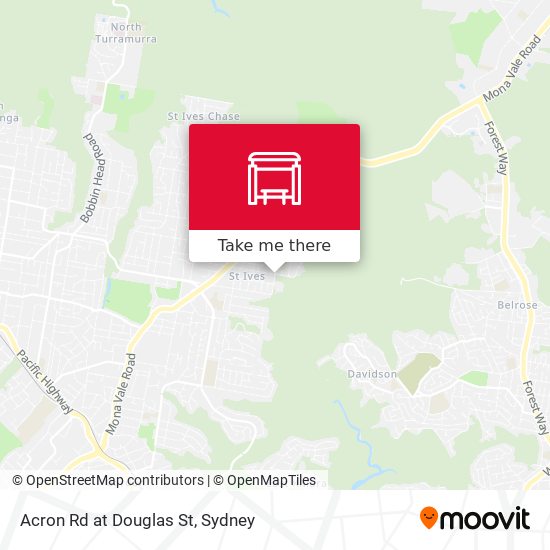 Acron Rd at Douglas St map
