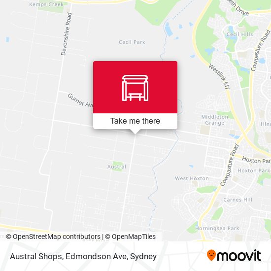 Austral Shops, Edmondson Ave map