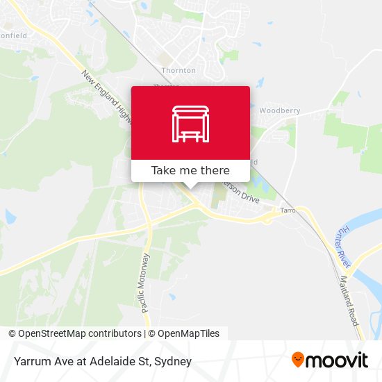 Yarrum Ave at Adelaide St map