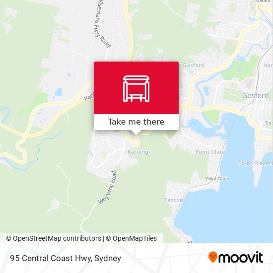 95 Central Coast Hwy map