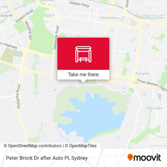 Peter Brock Dr after Auto Pl map