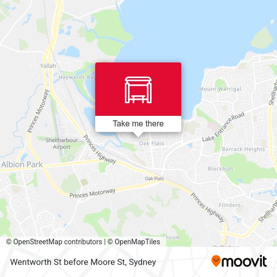 Wentworth St before Moore St map