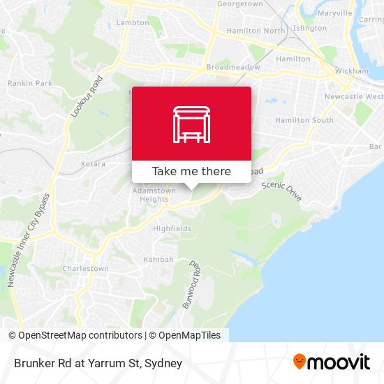 Brunker Rd at Yarrum St map