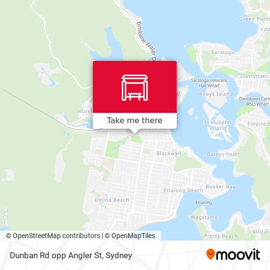 Dunban Rd opp Angler St map