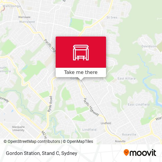 Gordon Station, Stand C map