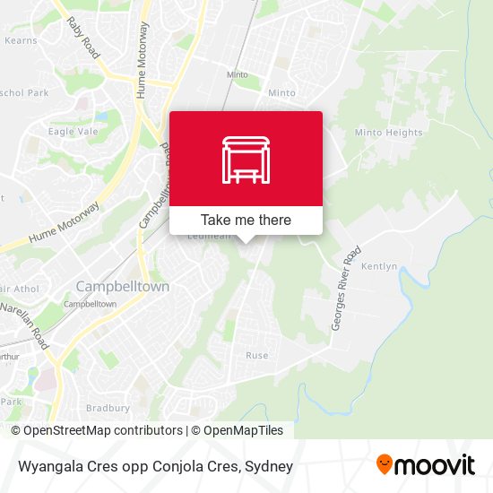 Wyangala Cres opp Conjola Cres map