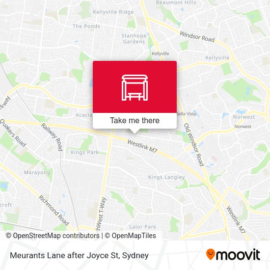 Meurants Lane after Joyce St map