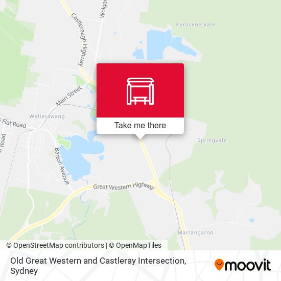 Old Great Western and Castleray Intersection map