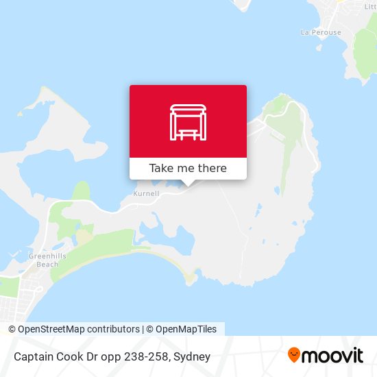 Mapa Captain Cook Dr opp 238-258