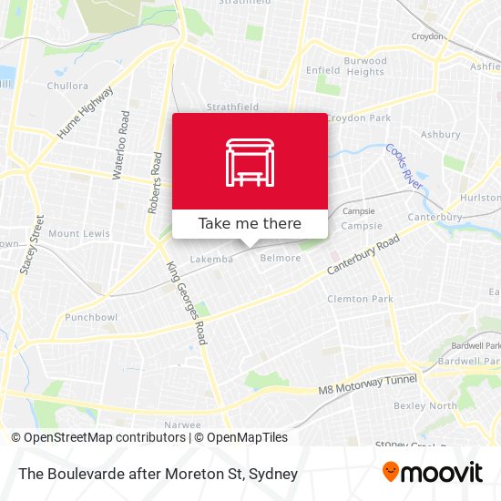 The Boulevarde after Moreton St map