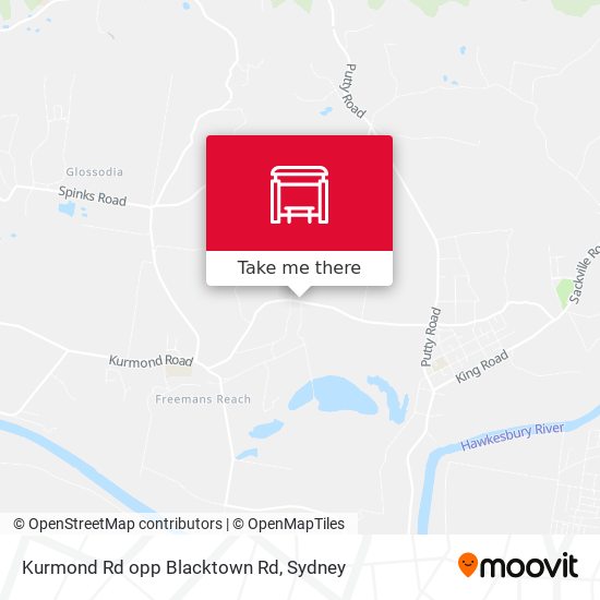 Kurmond Rd opp Blacktown Rd map