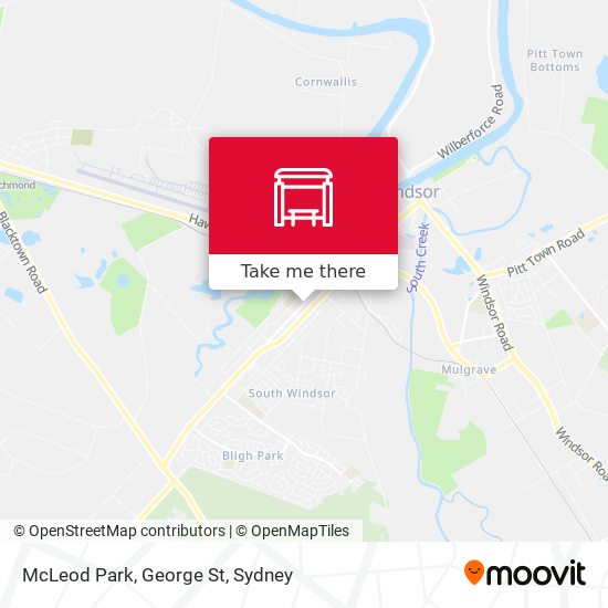 Mapa McLeod Park, George St