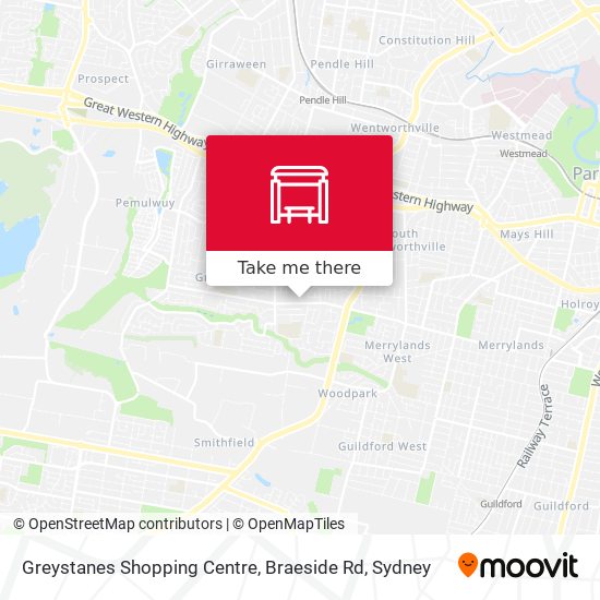 Greystanes Shopping Centre, Braeside Rd map