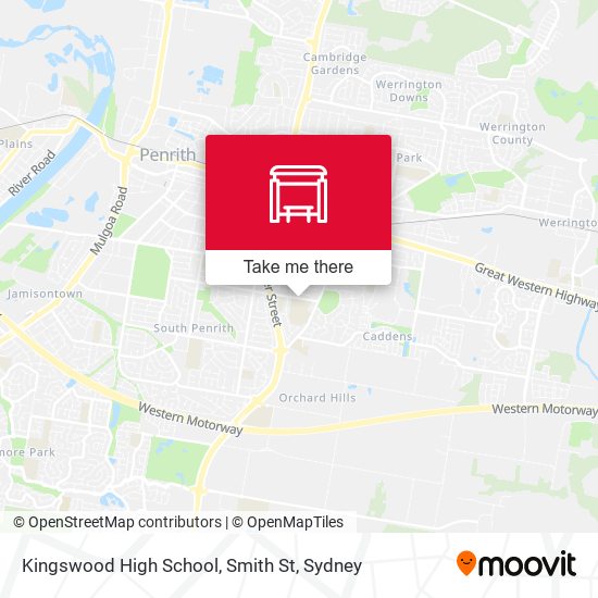Kingswood High School, Smith St map