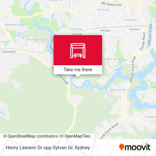 Henry Lawson Dr opp Sylvan Gr map