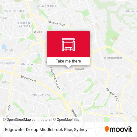 Edgewater Dr opp Middlebrook Rise map