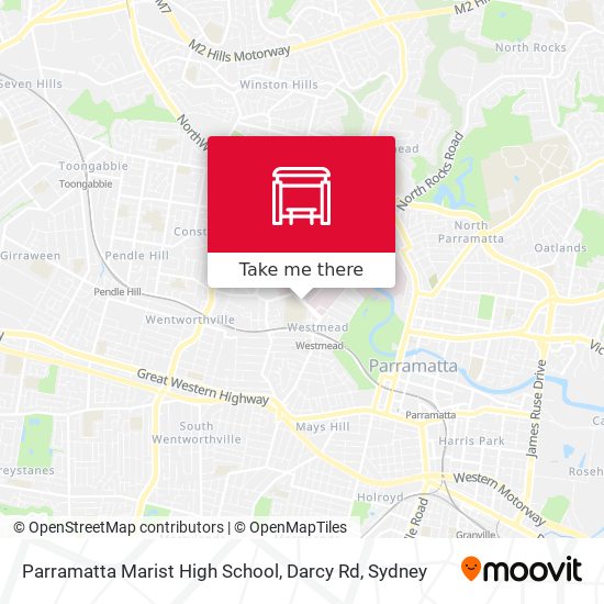 Parramatta Marist High School, Darcy Rd map