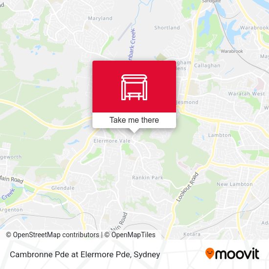 Cambronne Pde at Elermore Pde map