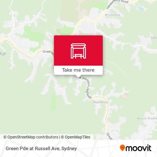Green Pde at Russell Ave map