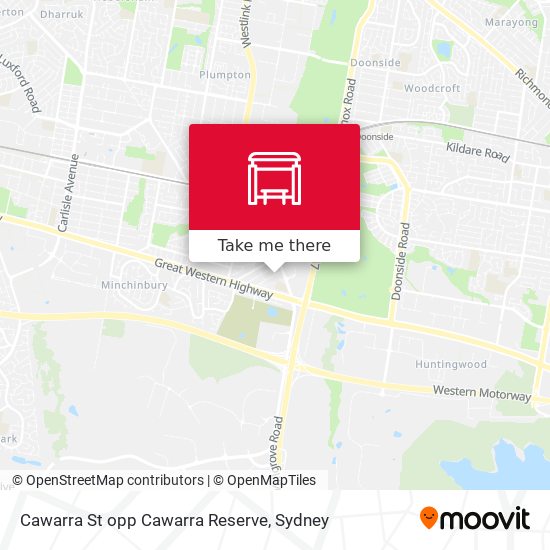 Cawarra St opp Cawarra Reserve map