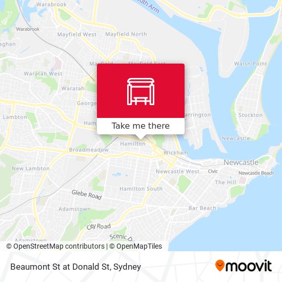 Beaumont St at Donald St map
