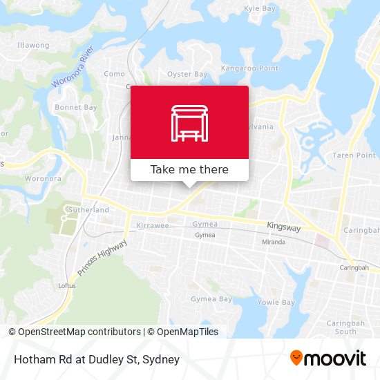 Hotham Rd at Dudley St map