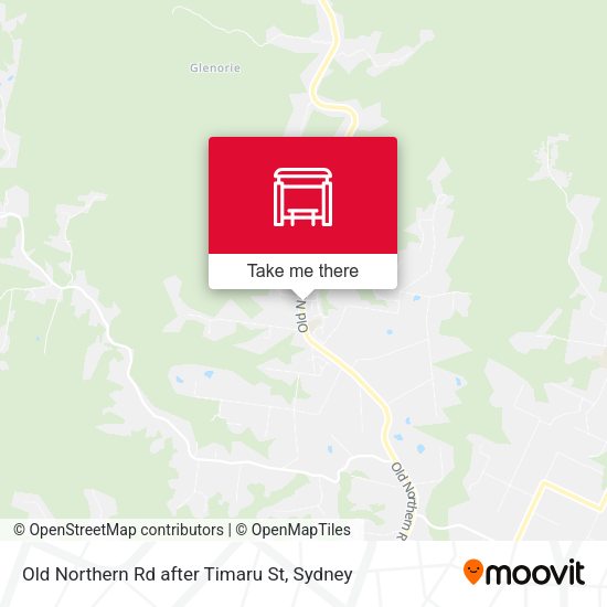 Old Northern Rd after Timaru St map