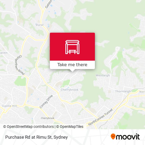 Purchase Rd at Rimu St map